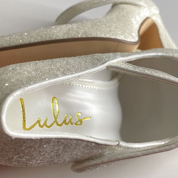 Lulus Luiz Sparkle Pointed Toe Pumps 7 Formal Prom Wedding Princess‎ Quinceanera - Picture 11 of 15